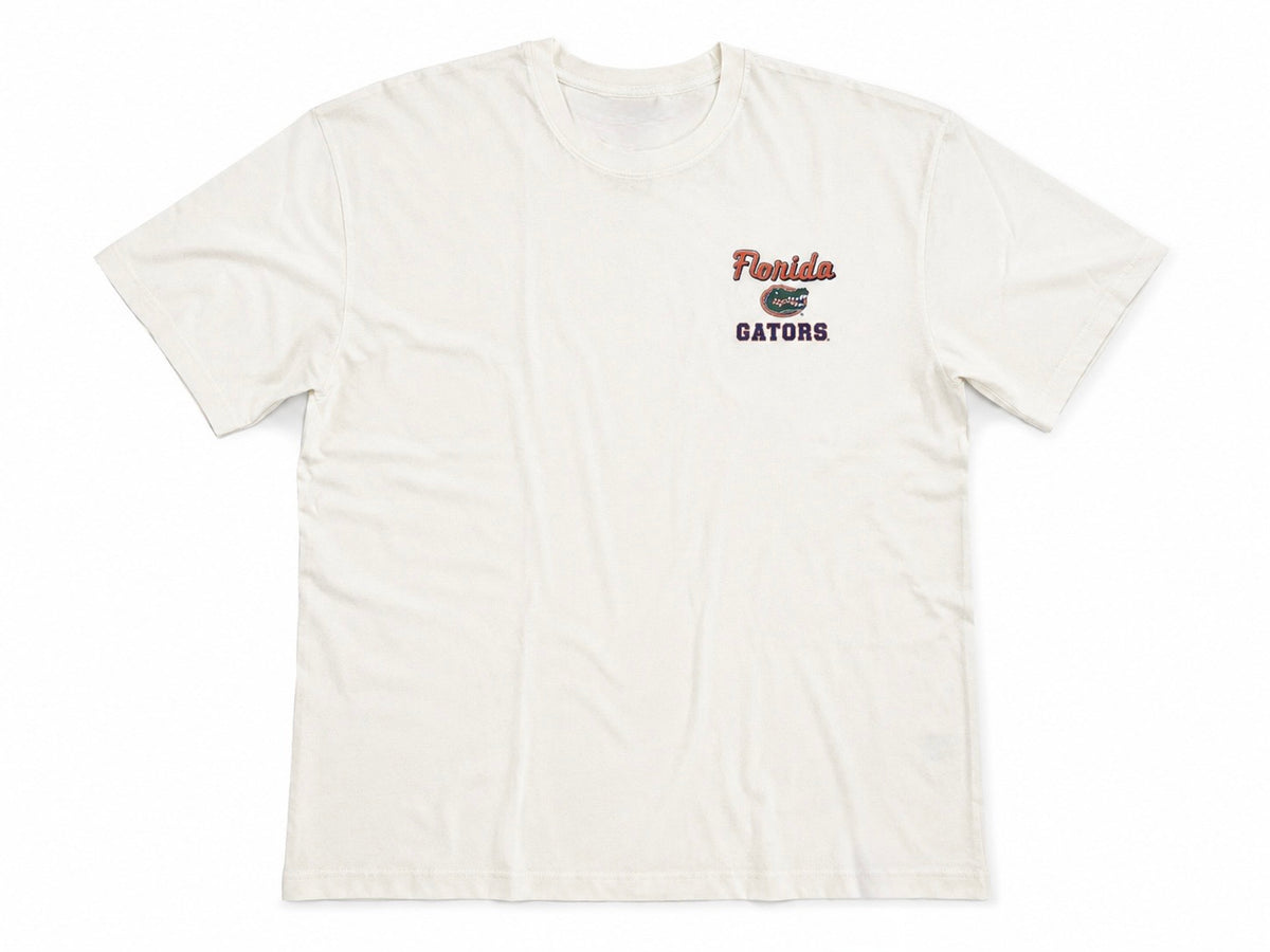 Plus Sized Printed T-Shirt - White - GATORS