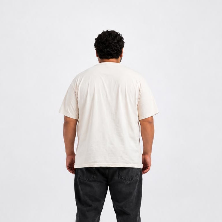 Plus Sized Plain T-Shirt - White