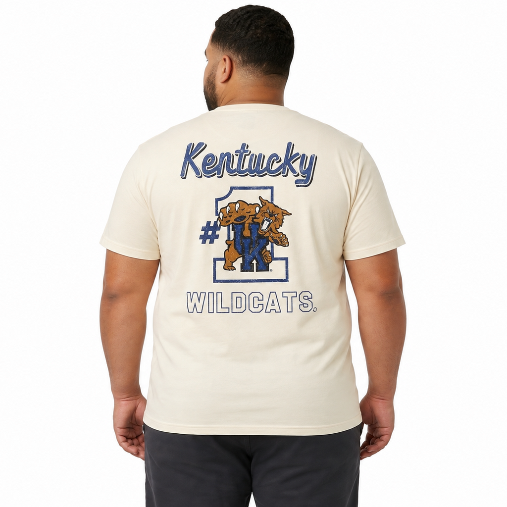 Plus Sized Printed T-Shirt - White - WILDCATS