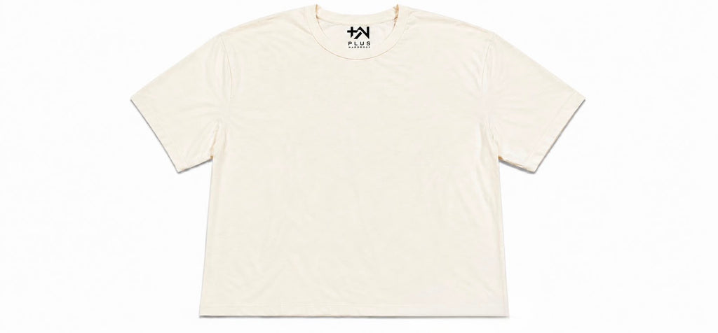 Plus Sized Plain T-Shirt - White
