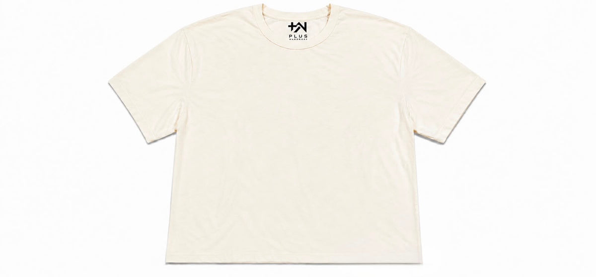 Plus Sized Plain T-Shirt - White