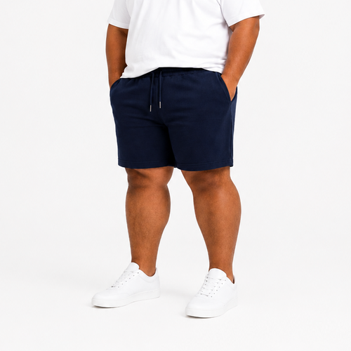 French Terry Shorts - Navy Blue