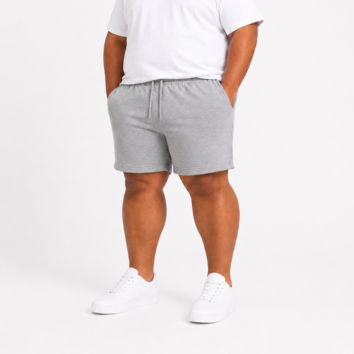 French Terry Shorts - Heather Grey
