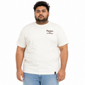 Plus Sized Printed T-Shirt  - White - LONGHORNS