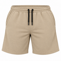Plus Wardrobe French Terry Shorts - Beige