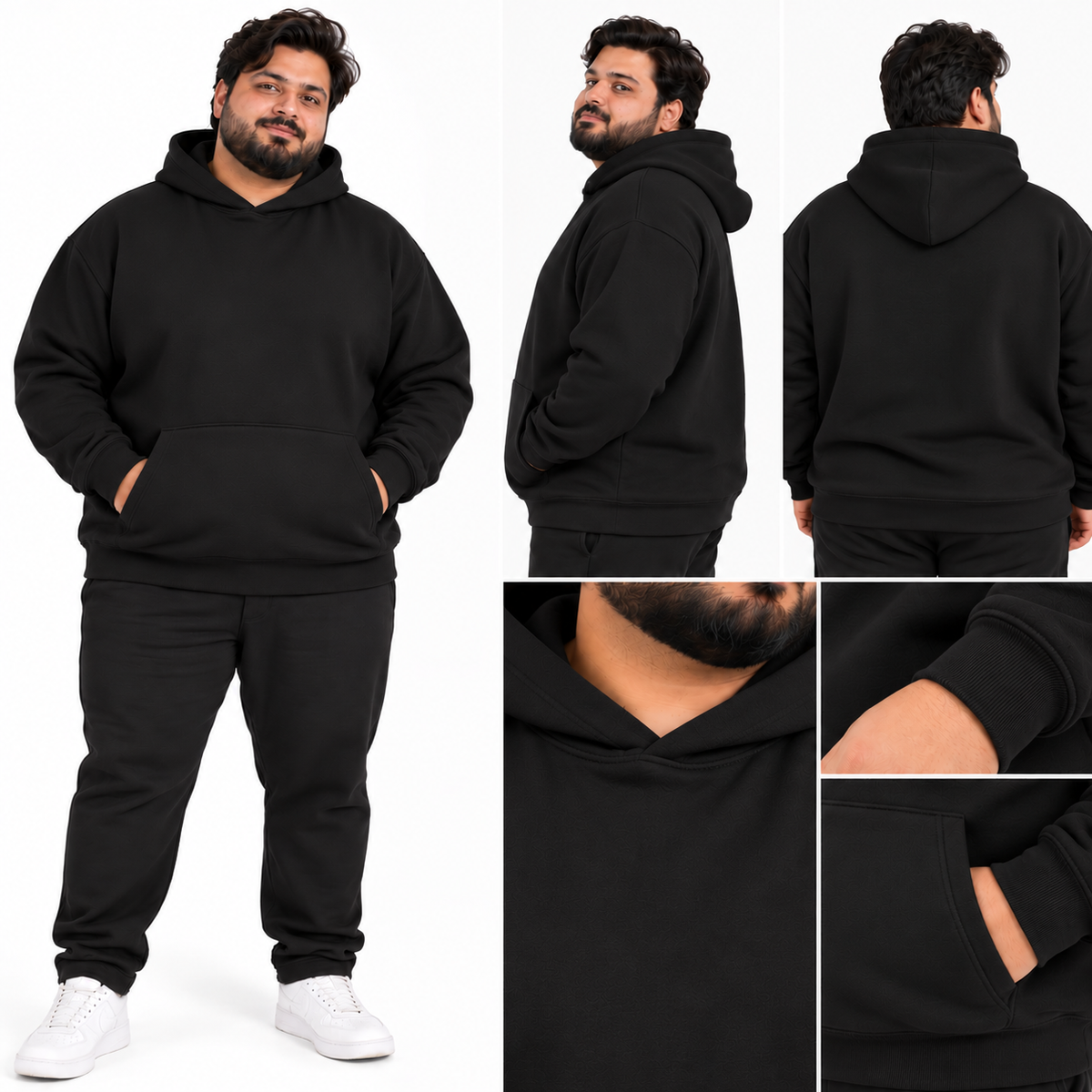 Fleece Hoodie - Black