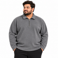 Premium Fleece Half-Zipper - Mid Grey