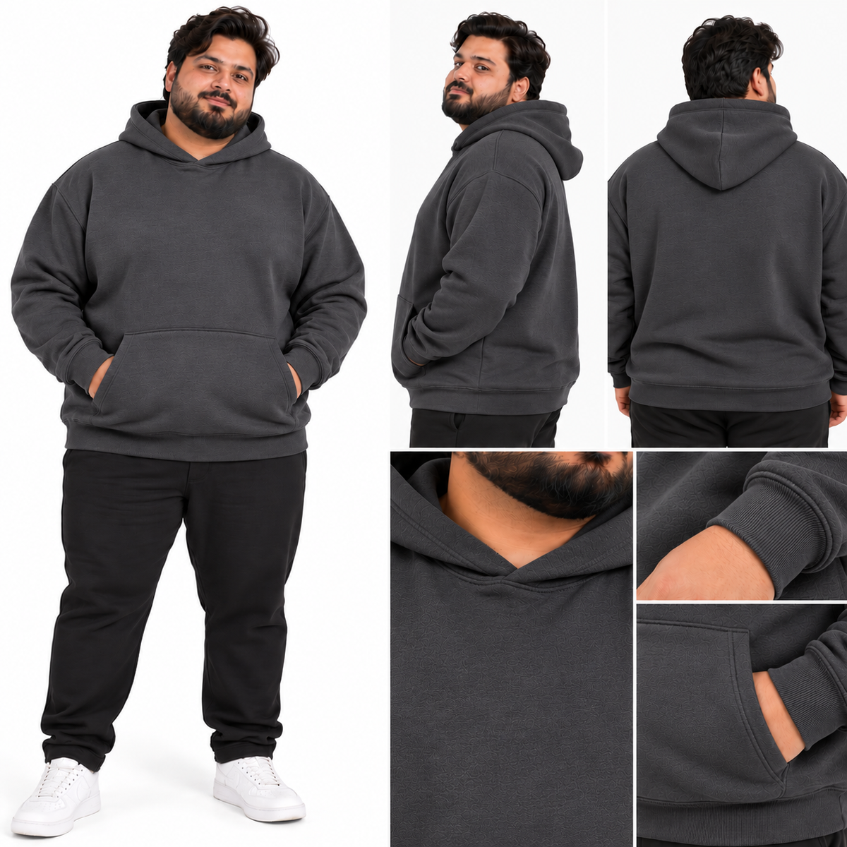Fleece Hoodie - Charcoal