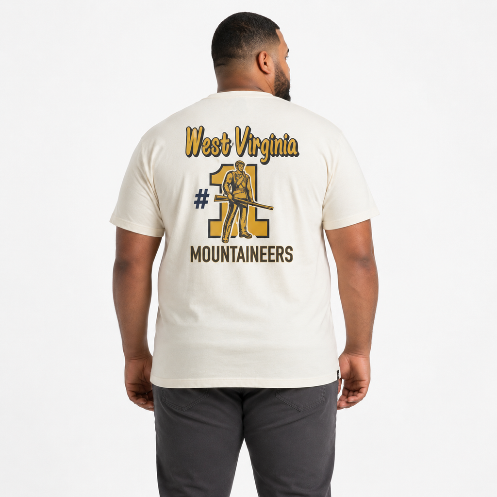 Printed T-Shirt Big Men - White - Mountaineers