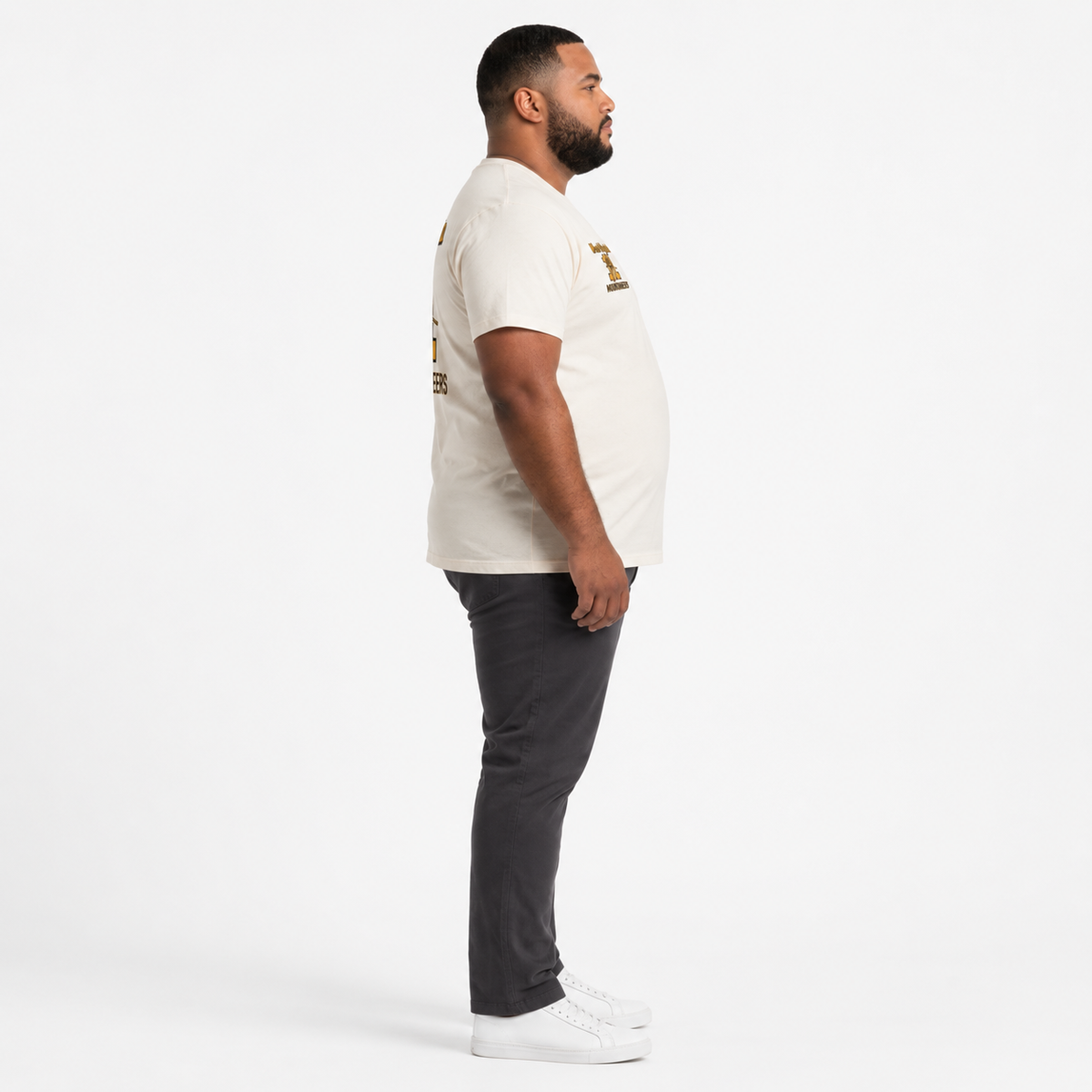 Printed T-Shirt Big Men - White - Mountaineers