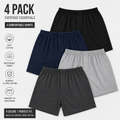 Men's Plus Size 100% cotton Boxer – Pack of 4