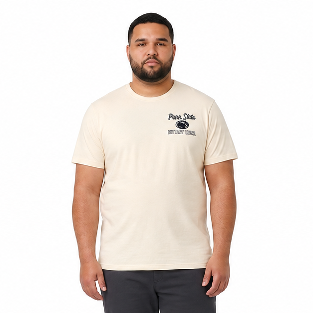 Plus Sized Printed T-Shirt - White - NITTANY LIONS