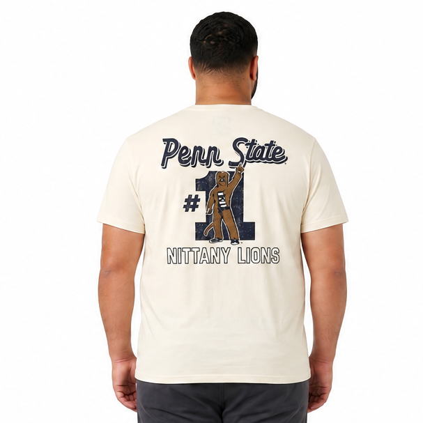 Plus Sized Printed T-Shirt - White - NITTANY LIONS