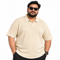 Thermal Textured Polo – Cream
