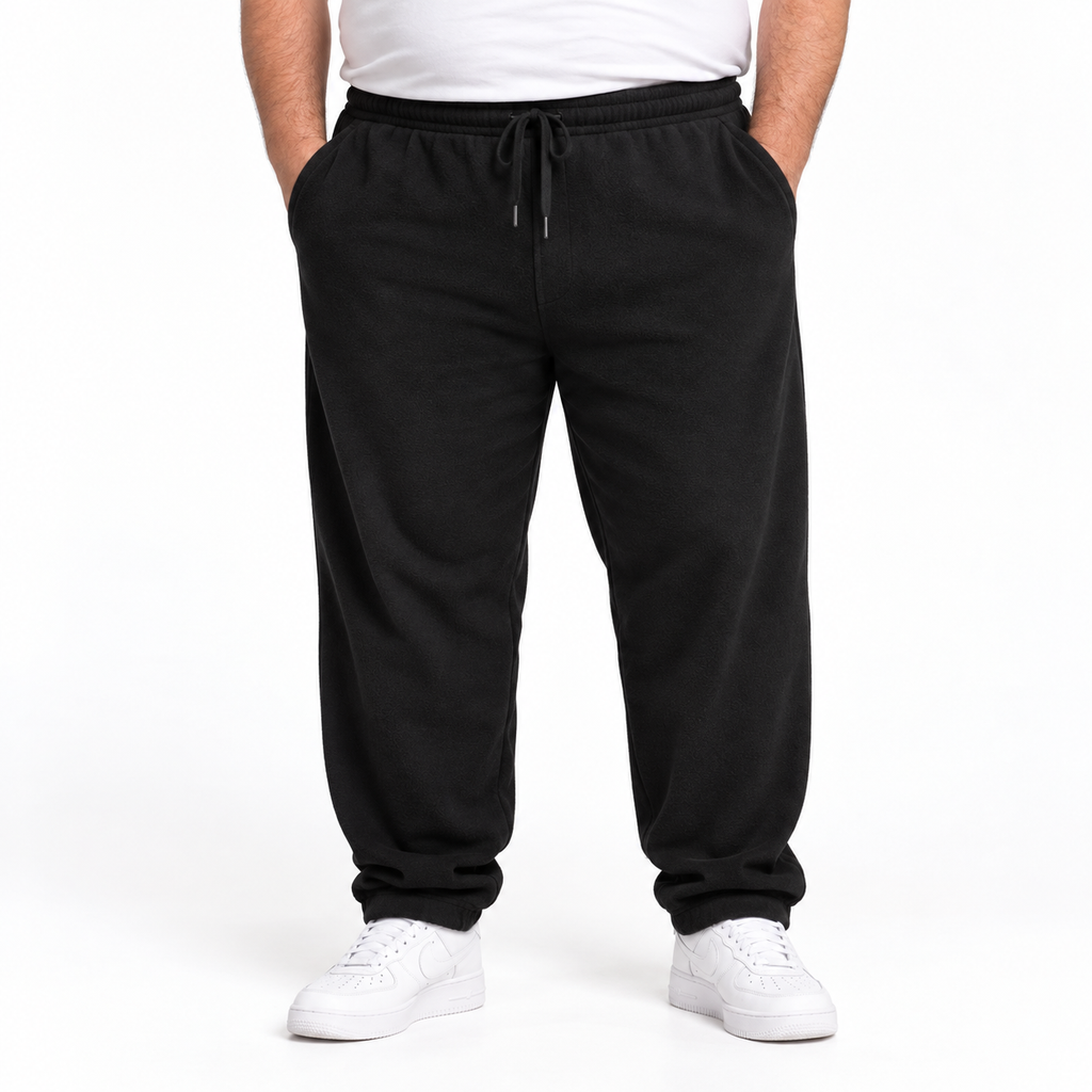 Fleece Warm Trousers - Black