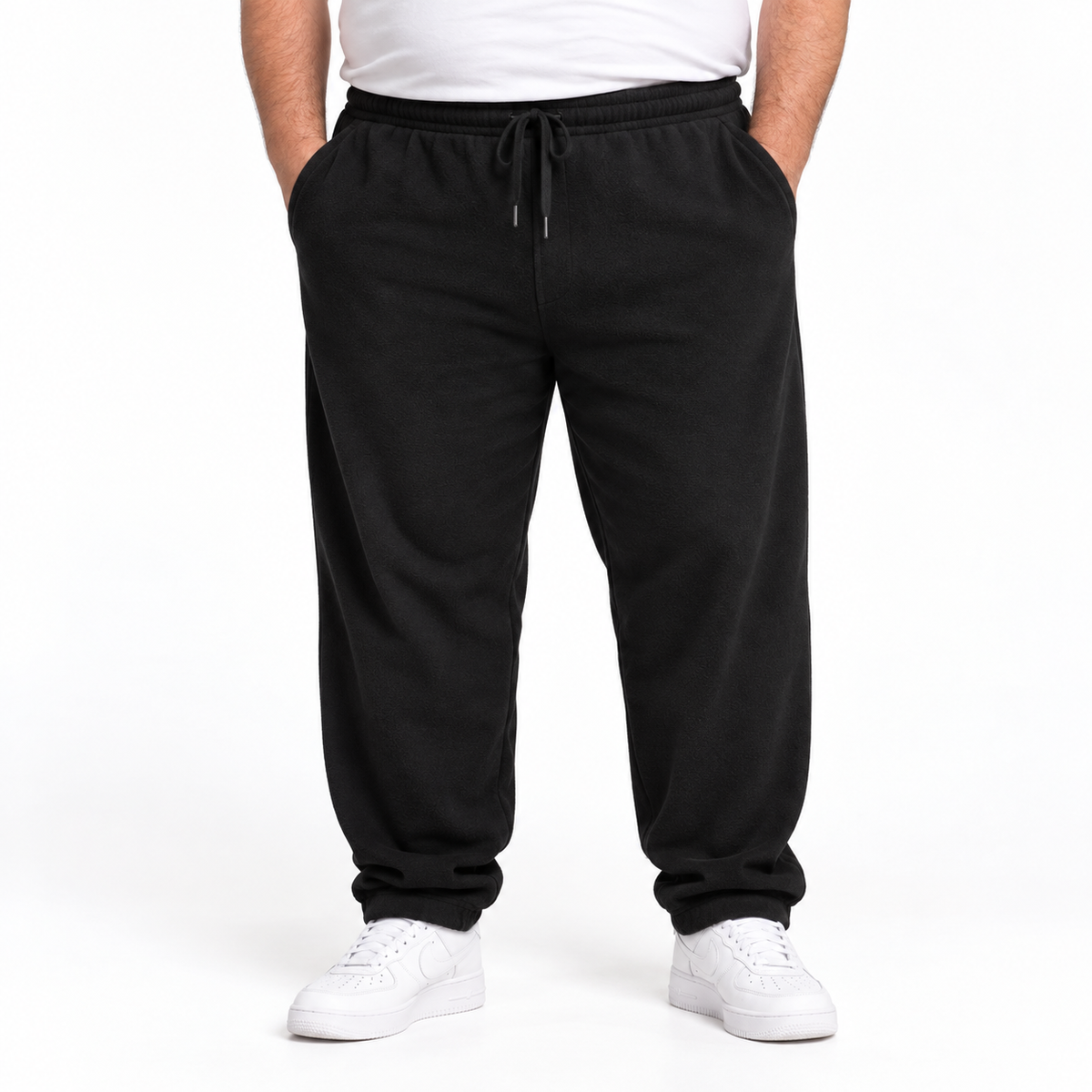 Fleece Warm Trousers - Black