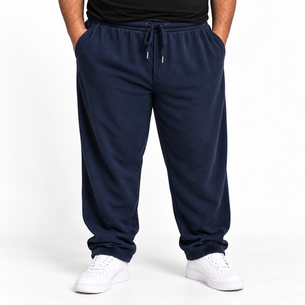 Fleece Warm Trousers - Navy Blue