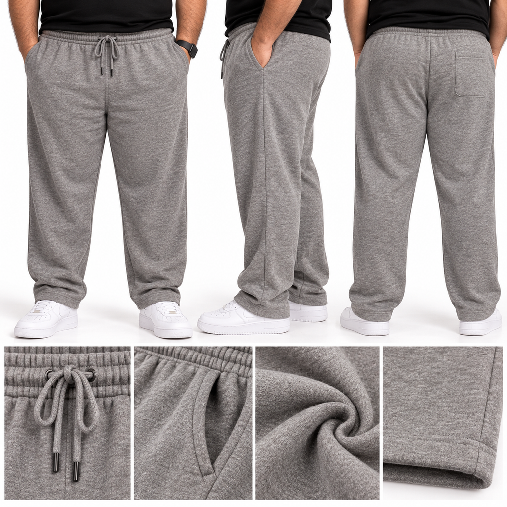 Fleece Warm Trousers - Mid Grey