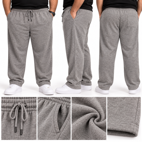 Fleece Warm Trousers - Mid Grey