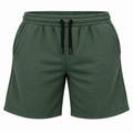 Plus Wardrobe French Terry Shorts - Bottle Green