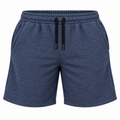 Plus Wardrobe French Terry Shorts - Heather Blue