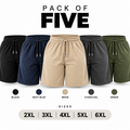 Pack of 5 French Terry Shorts