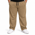 Plus Sized French Terry Trousers - Khaaki