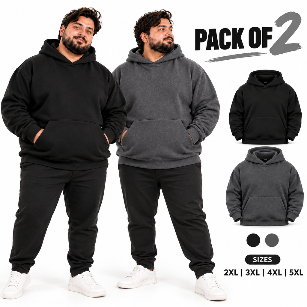 Pack of 2 Fleece Hoodies