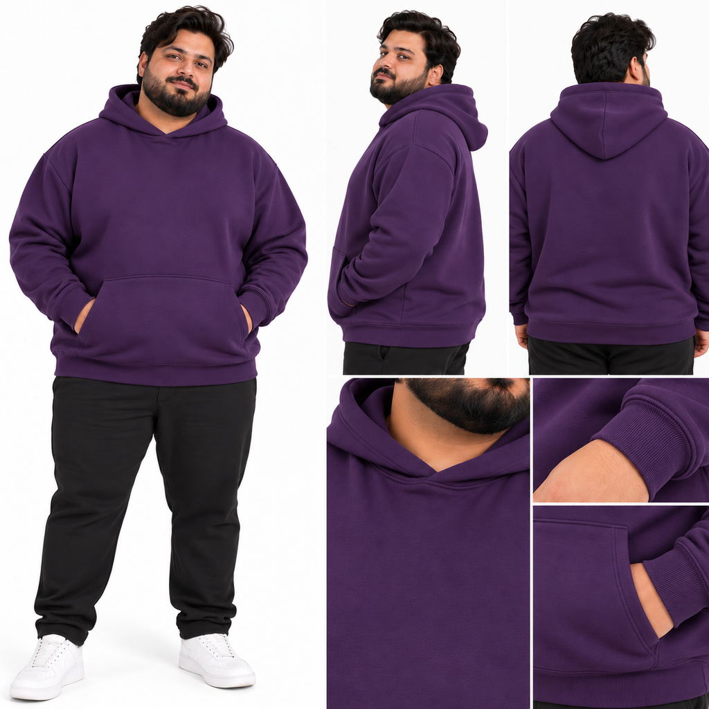 Fleece Hoodie - Purple