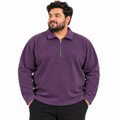 Premium Fleece Half-Zipper - Purple