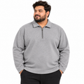 Premium Fleece Half-Zipper - Heather Grey