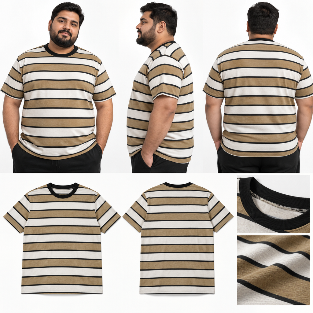 Classic Stripes T-Shirt - Black & Gold