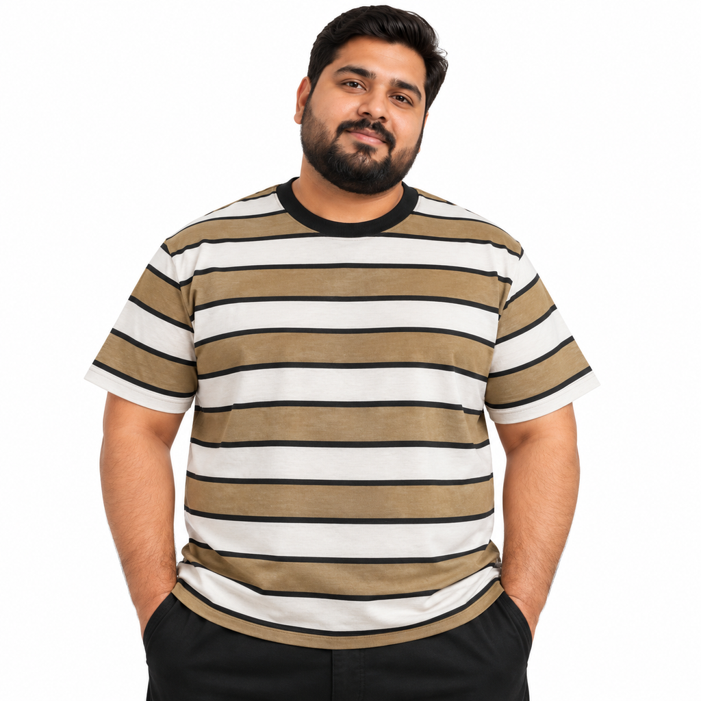 Classic Stripes T-Shirt - Black & Gold