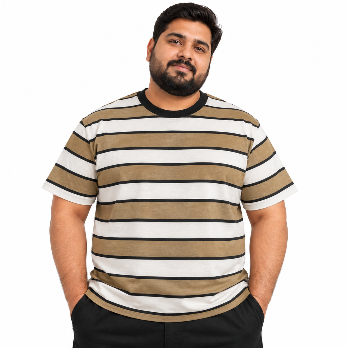 Classic Stripes T-Shirt - Black & Gold