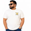 Plus Sized Printed T-Shirt - White - WOLVERINES