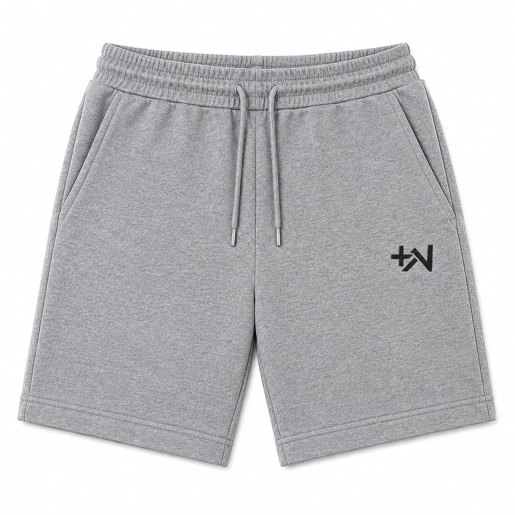 Plus Wardrobe French Terry Shorts - Heather Grey