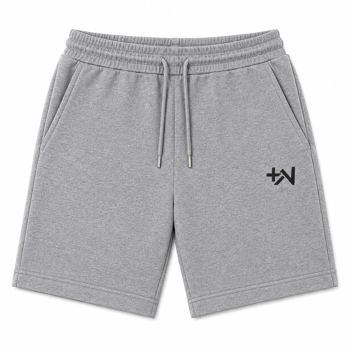 Plus Wardrobe French Terry Shorts - Heather Grey