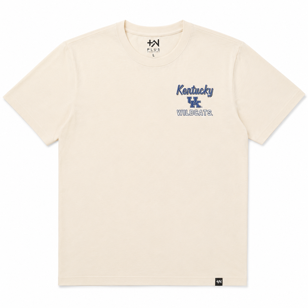 Plus Sized Printed T-Shirt - White - WILDCATS
