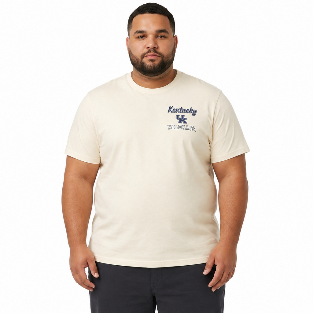 Plus Sized Printed T-Shirt - White - WILDCATS