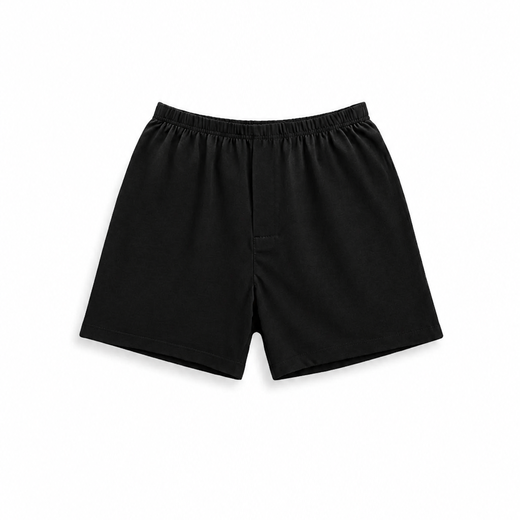 Men's Plus Size 100% cotton Boxer – Black