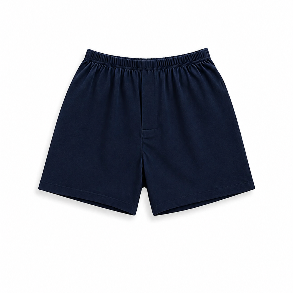 Men's Plus Size 100% cotton Boxer – Navy Blue