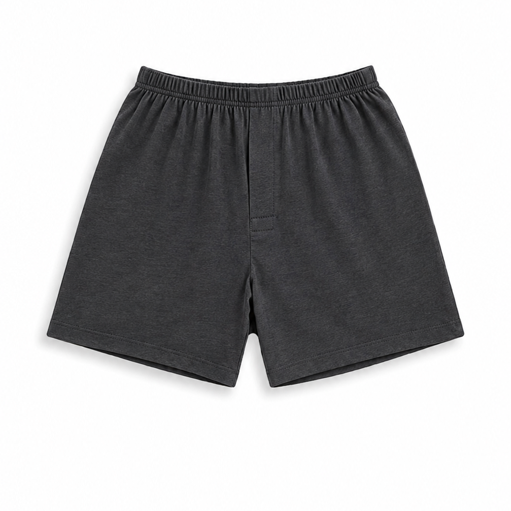 Men's Plus Size 100% cotton Boxer – Charcoal